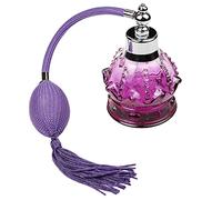 CoudarTitie Flacon de Parfum en Verre Vide Vaporisateur Cristal avec Pulvérisateur Vintage à Utiliser pour Accessoires de Beauté