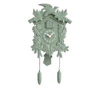 CoudarTitie Horloge Décorative Enfant Murale Carillon Horloge Pendule Chant Mélodieux à Chaque Heure Élégant Style Rétro Nature Adaptée aux Chambres d'enfants Salon Cadeau d'anniversaire, White
