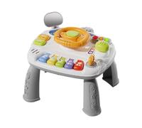 CoudarTitie Jouets Sensoriels, Jouets Musicaux, Jouets Lumineux, Jouets D'éveil, Centre de Table, Volant, Jouet pour Garçons de 3 à 6 Ans, Cadeaux, Gris