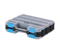 CoudarTitie Organisateur D'Outils Boîte de Visserie Mallette de Transport Casier à Compartiments En Plastique PP Double Face Approprié pour Stocker Boulons et Clo, Bleu