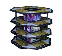 CoudarTitie Parking Lot Vitrine Diecast Organisateur Voiture Miniature Diorama Garage Étagère Présentoir PVC avec Éclairage Led pour Collection Décoration Adapté, Style B