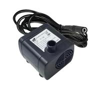 CoudarTitie Pompe Submersible Silencieuse pour Fontaine Accessoire Aquarium Moteur Remplacement Matériau PP Adaptée pour Aquarium Plantation Hydroponique Jardin, Noir 12V