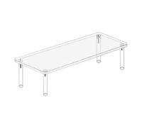 CoudarTitie Présentoir En Acrylique Transparent, Organisateur de Parfums, Présentoir Multifonctionnel Transparent pour Cupcakes et Desserts, Figurines, Jouets, Un Seul Niveau