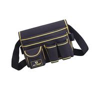 CoudarTitie Sac Banane Étui à Outils Ceinture Grande Capacité Multi-poche Faux Cuir Anti-rayures Adapté Aux Mécaniciens Menuisiers Chantier Dépannage, Nouveau