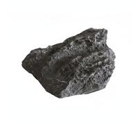 CoudarTitie Sculpture Pierre Simulée Décoration Module Roche Ornement Suspendu Forme Sculptée Polyuréthane Léger Effet Roche Adaptée à Studio Réception, Gris, PU6602 Gris Pierre 9