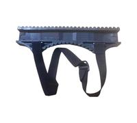 CoudarTitie Stabilisateur D'échelle En Caoutchouc, Accessoire pour échelle, Antidérapant, Anti-, Résistant Aux Rayures, Rallonge pour Escabeau Téle, avec Sangle et Vis, 34,5 Cm X 4 Cm