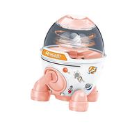 CoudarTitie Tirelire Fusée, Cadeau D'anniversaire éducatif et Mignon, avec t Distributeur Automatique de Billets pour Enfants de 3 à 8 Ans, rose