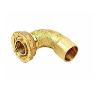 Coude 2 pièces à 90° - compteur gaz - à braser sur tuyau cuivre 26/28 - écrou 6x20 GURTNER