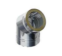 Coude 45° - double paroi - Raab DW-FU 100mm