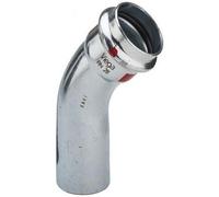 Viega Coude 45° Prestabo 558352 – 22 mm – acier électrozingué SC‑Contur à sertir mâle/femelle
