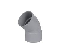 Coude 45° en PVC diamètre 100, FF double emboiture