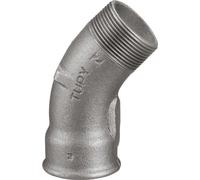Coude 45 Galva N°40 Mf 15x21 Raccord Coudé Galvanisé 45° Mâle/femelle - Sferaco