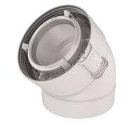 Coude 45° Rolux condensation 80/125 PPTL/PVC UBBINK 229500