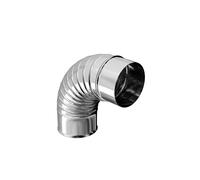 Coude 90° plissé inox 304 125 mm TEN - 362125