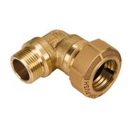 Coude 90° pour tube PE - serrage extérieur - M1/2"-20 - Tof Push OT EFFEBI