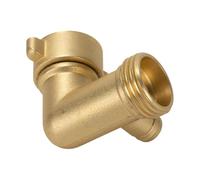 Coude 90° Pour Tuyau D'Arrosage Raccord De Robinet Fileté 19 Mm | Coude Renforcé pour Tuyau Pour Appartement Jardin Extérieur Cour Terrasse Camping-Car Fourgon