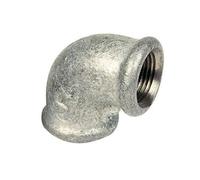 Coude 90° PR F/F Fonte Galva/ 40X49(1"1/2)