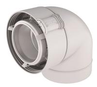 Coude 90° Rolux condensation 80/125 PPTL/PVC UBBINK 229520