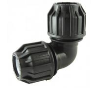 Coude à compression égal 90° en PP pour tube PE - diamètre 25mm CODITAL