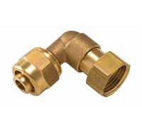 Coude à compression pour tube PER - Ø 20 mm à visser femelle écrou libre F3/4' (20x27) - P20-52420L1