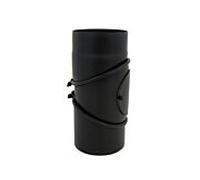 Coude à segments Bertrams ST-Pu 08SBV-RV-130L Ø 130 mm, en 3 parties, 1930 -90 ° librement réglable, 1930 poudre, noir