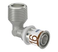 coude à sertir - fileté mâle - s-press plus - 16 mm vers 1/2 - uponor 1070532