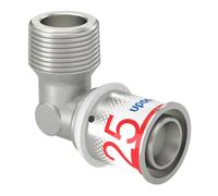 coude à sertir - fileté mâle - s-press plus - 25 mm vers 3/4 - uponor 1070535