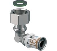 Coude à sertir - UPONOR - Ø16 - F15x21mm - Laiton - Raccord femelle - Intérieur