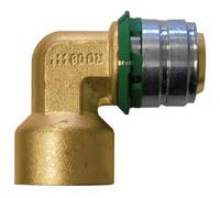 coude à sertir - uponor - 90 degrès - 40 mm vers femelle 40 x 49 - uponor 1064189
