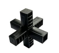 Coude accessoire de connecteur de tube carré, 20x20 6ways | Fixation de connexion de remplacement pour charpente de meubles et structurel, facile à installer