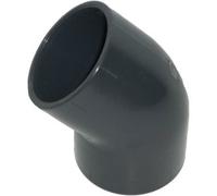 Coude angle 45° Pvc pression diam. 50