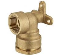 Coude applique F1/2 à compression laiton D.20 pour tube en polyéthylène G