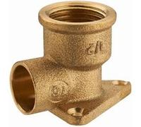 Coude applique laiton à visser femelle F1/2' (15x21) NOYON & THIEBAULT - à souder - Ø 14 mm - 819-1514L1 G