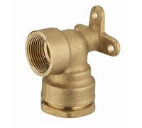 Coude Applique Polyéth Femelle Laiton ø25 - F 1/2 Lien 1 Pièce