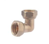 Coude avec écrou libre femelle-femelle 3/4 | Laiton brut résistant | Connexion sûre pour installations sanitaires et chauffage | Facile à installer et durable | QUICK PLOMBERIE