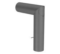 Coude avec trappe d’entretien et clapet papillon - gris - conduit poele a bois - double paroi - Tecnovis TEC-Protect 150mm