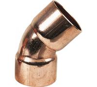 Coude cuivre 45° femelle / femelle à souder - diamètre 35 mm BRICOZOR