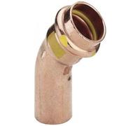 Coude cuivre 45° mâle / femelle à sertir Ø 12 spécial Gaz VIEGA
