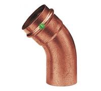 Viega Profipress coude 292539 35 mm, 45°, cuivre, SC-Contur, extrémité à insérer