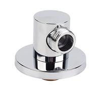 Coude d'alimentation mural en laiton pour douche à main | Connecteur de tuyau de douche G1/2 pouces, coude d'alimentation mural rond avec bride torique pour douche à main