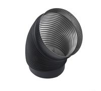 Coude de cheminée en acier inoxydable 304, coude à 45 degrés en acier inoxydable 304, pour poêle à bois, accessoire de raccord de tuyau de cheminée (200 mm)