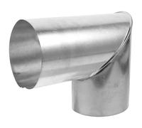 Coude de Cheminée Flexible à 90 Degrés en Acier Inoxydable | Conduit de Poêle et Gaine D’aération, Usage Domestique ou Camping-car, Finition Argentée
