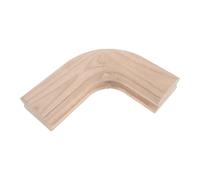 Coude de Départ pour Main Courante en Bois, Raccord D’angle | Escalier Intérieur Maison ou Commerce, Finition Beige Polie, Veinage , Toucher Lisse et Élégant
