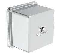 Coude de douche mural Idealrain BC772AA d'Ideal Standard avec clapet anti-retour, adaptateur universel pour flexible de douche, fixation murale, accessoire de salle de bain, chromé