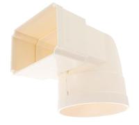 Coude de Gouttière Carré vers Rond en PVC Blanc pour Villa | Gestion de L’eau, Installation Facile, Usage Résidentiel, Protège des Dégâts, Style Moderne