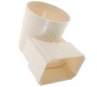 Coude de Gouttière PVC Blanc pour Villa, Drainage Résidentiel | Gestion de L’eau, Installation Facile, Protège les Dégâts, Style Moderne pour Besoins Variés