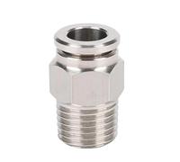 Coude de mamelon pneumatique mâle femelle 1/8 "1/4" 3/8 "1/2" 3/4 ", connecteur rapide en acier inoxydable 304, raccord d'air à dégagement rapide(PC NPT,8-03 (8MM-3L8)_1 PC)