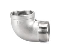 Coude de plomberie en acier, Male1 Female Elbow 63MM | Raccord de tuyau fileté à 90 degrés pour les réparations domestiques et les lignes d ' irrigation