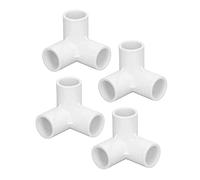 Coude de Raccord en PVC 20 Mm, 3 Voies, Lot de 10, Raccord de Tuyau en Plastique PVC, Connecteur D'Angle en T à Angle Droit pour Meubles de Construction, Raccord coudé en T en