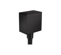 Hansgrohe Raccord de tuyau FixFit 26455670 DN 15 – Clapet anti-retour, équerre en plastique noir mat